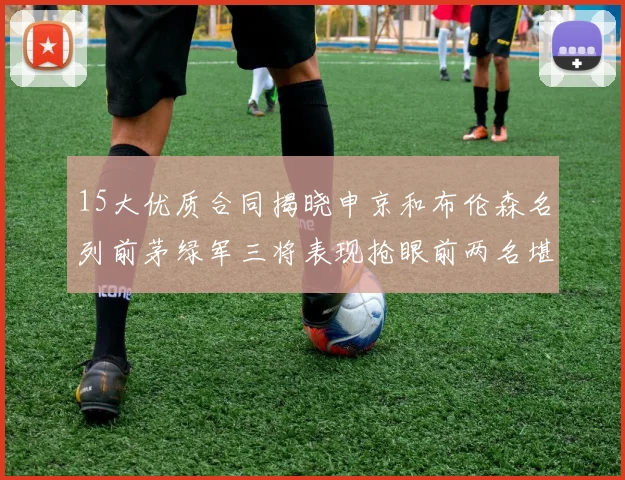 15大优质合同揭晓申京和布伦森名列前茅绿军三将表现抢眼前两名堪称传奇
